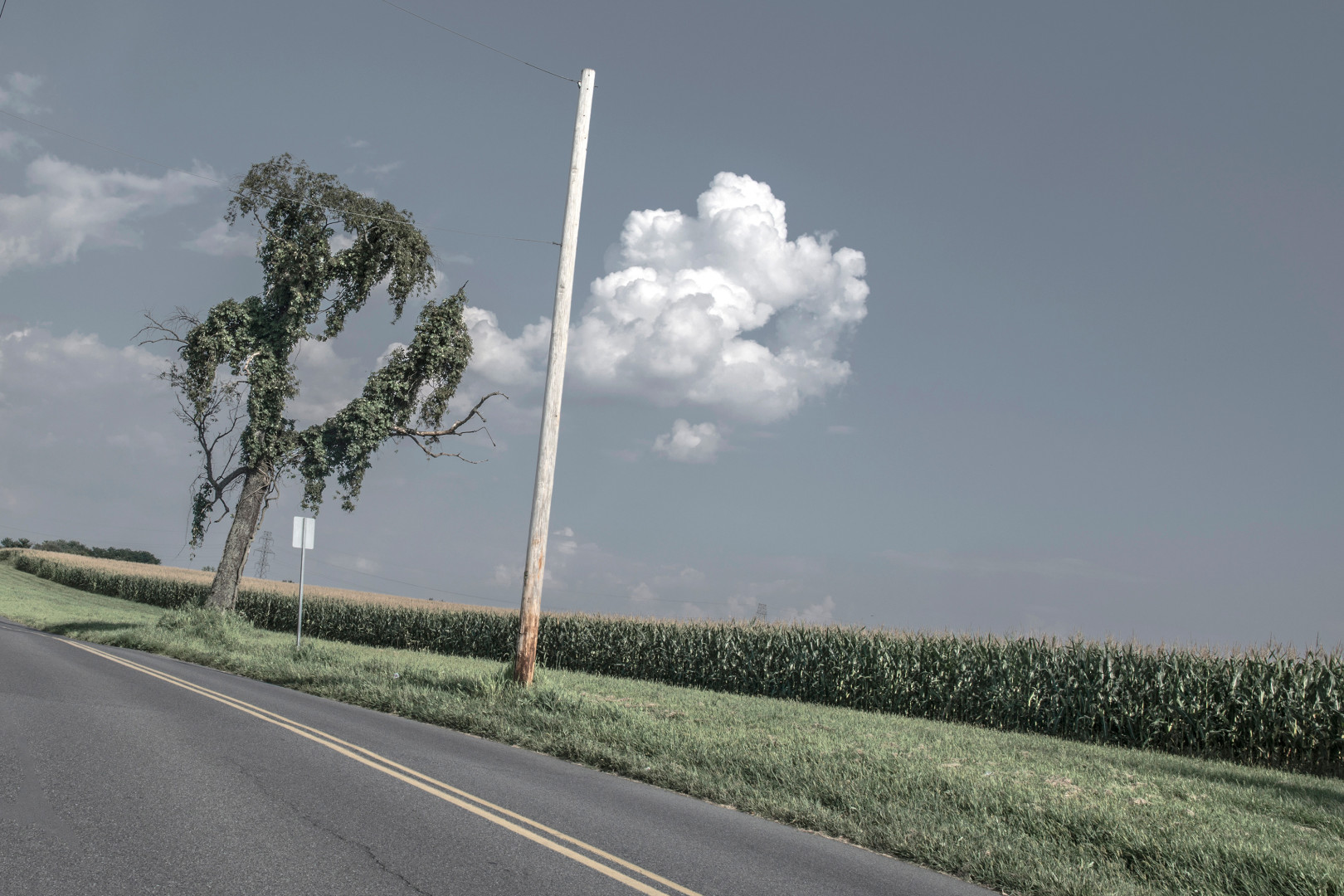 A cloud on Newburgh Road in Easton Pennsylvania