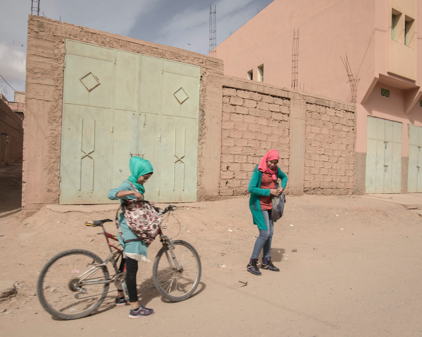 Two women in Rissani, Morocco